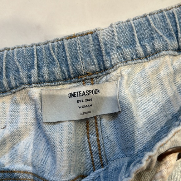 One Teaspoon
Shabbies Drawstring Boyfriend Denim Jogger Pants - Picture 4 of 6